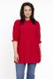 Yoek blouse DOLCE van travelstof rood - Thumbnail 1