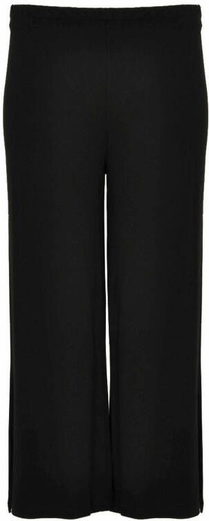YOEK cropped high waist wide leg broek zwart - Foto 3