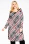 YOEK geruite wijdvallend vest CHECK wit zwart rood - Thumbnail 1