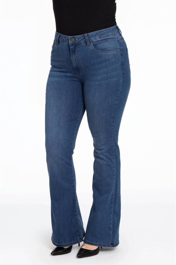 Yoek high waist bootcut jeans dark denim