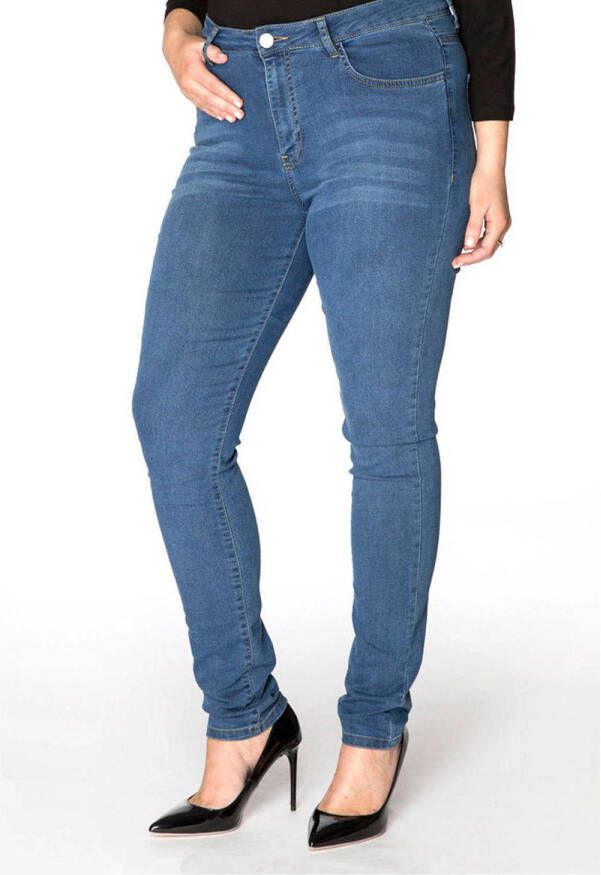 Yoek high waist shaping skinny jeans light denim