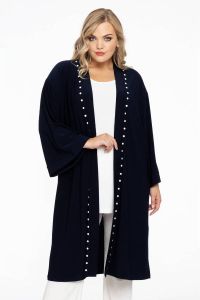 Yoek kimono DOLCE van travelstof donkerblauw