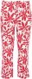 YOEK linnen straight fit broek met all over print rood wit - Thumbnail 1