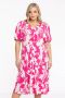 Yoek Loretta's Favourites jurk van DOLCE travelstof roze wit - Thumbnail 1