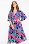 Yoek Loretta's Favourites midi-jurk turquoise roze blauw - Thumbnail 1