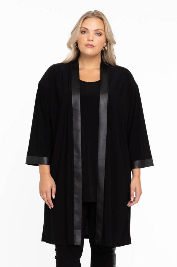 Yoek Loretta's Favourites vest van travelstof DOLCE zwart