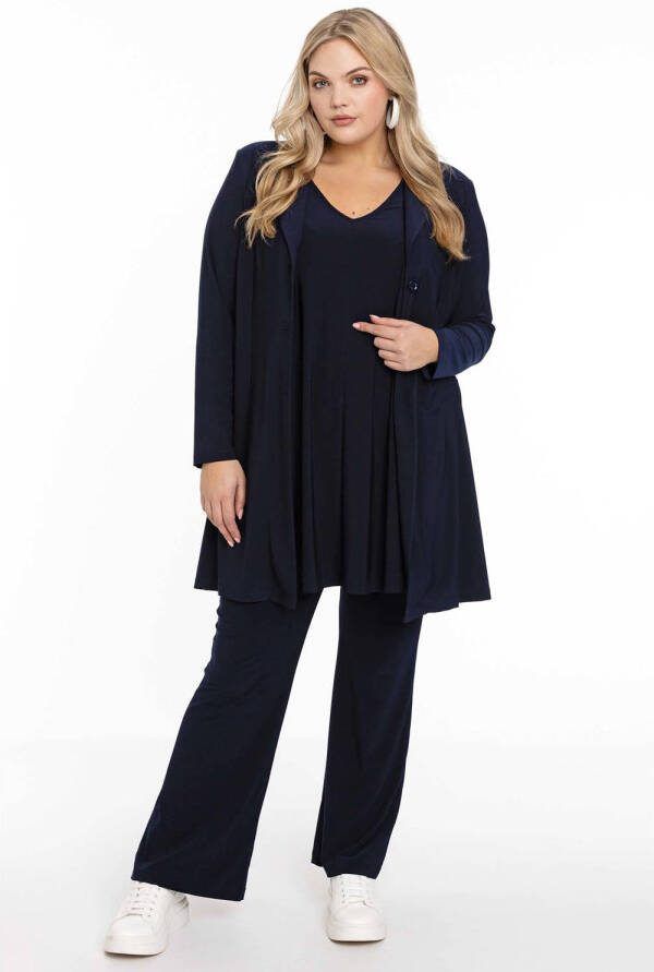 YOEK singlet DOLCE van travelstof donkerblauw - Foto 3