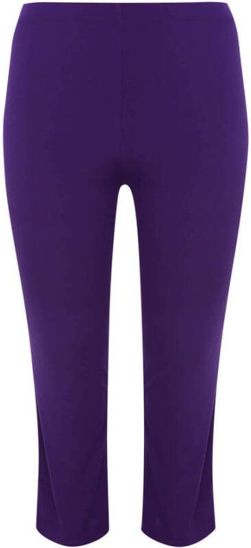 YOEK straight fit broek van travelstof DOLCE paars - Foto 3