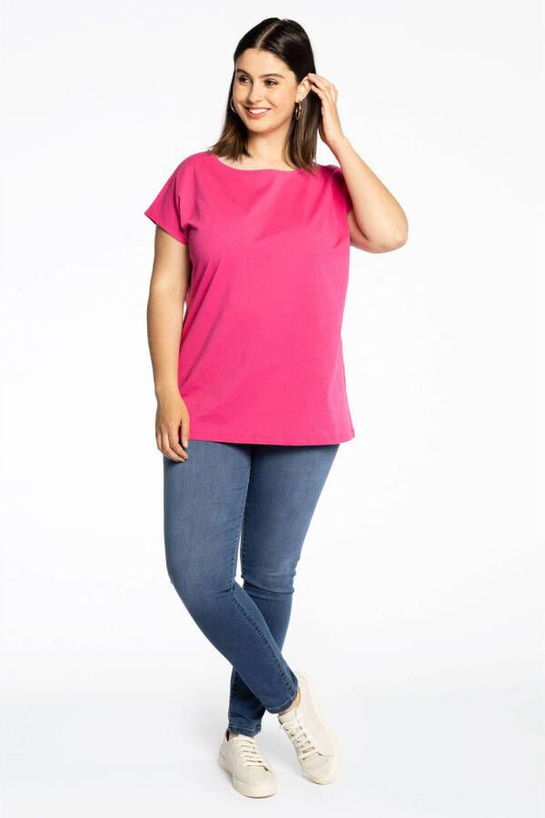 Yoek T-shirt COTTON roze