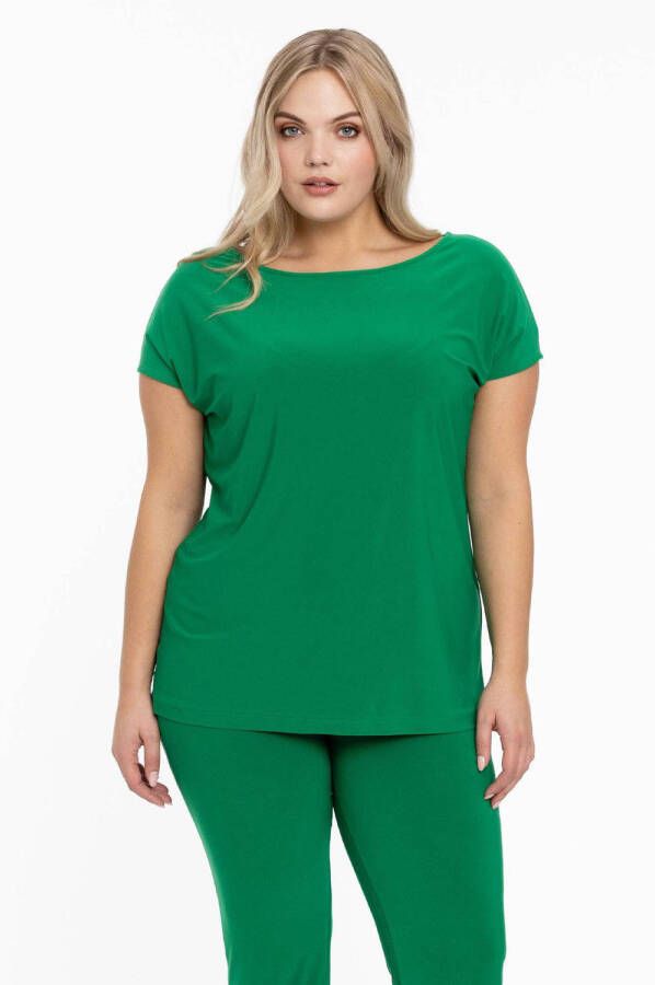 Yoek Travelstof T-shirt groen