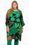 YOEK tuniek met all over print groen zwart - Thumbnail 1