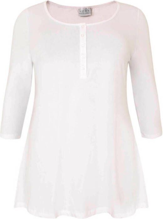 YOEK tuniek ORGANIC COTTON wit - Foto 2