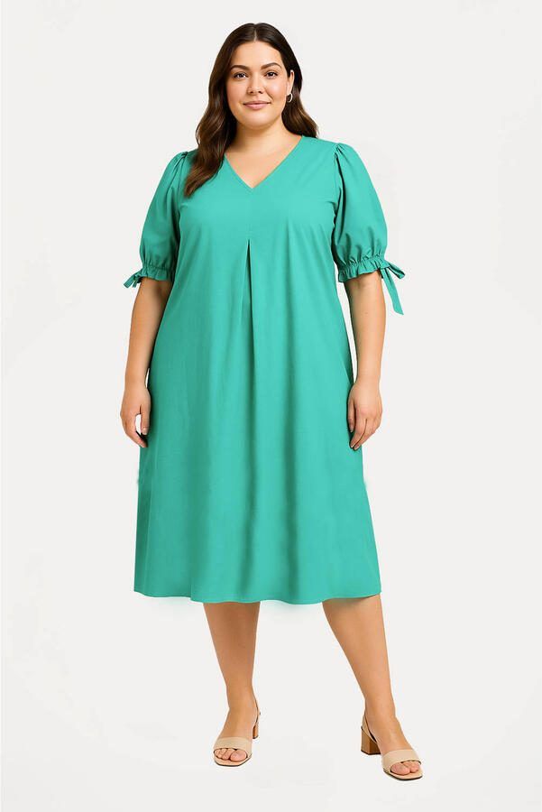 YOEK A-lijn jurk turquoise