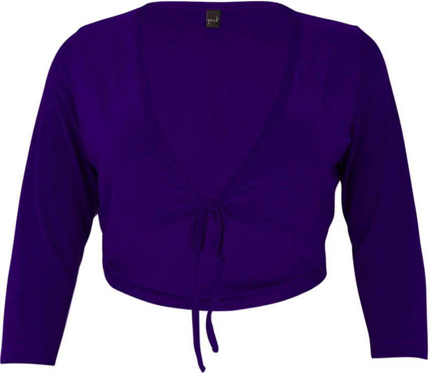 YOEK aansluitend vest Plus Size paars - Foto 2