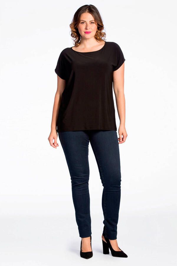 YOEK basic T-shirt van travelstof DOLCE zwart - Foto 2