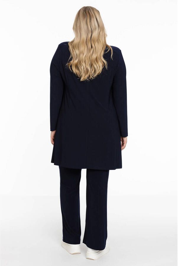 YOEK blazer van travelstof DOLCE donkerblauw