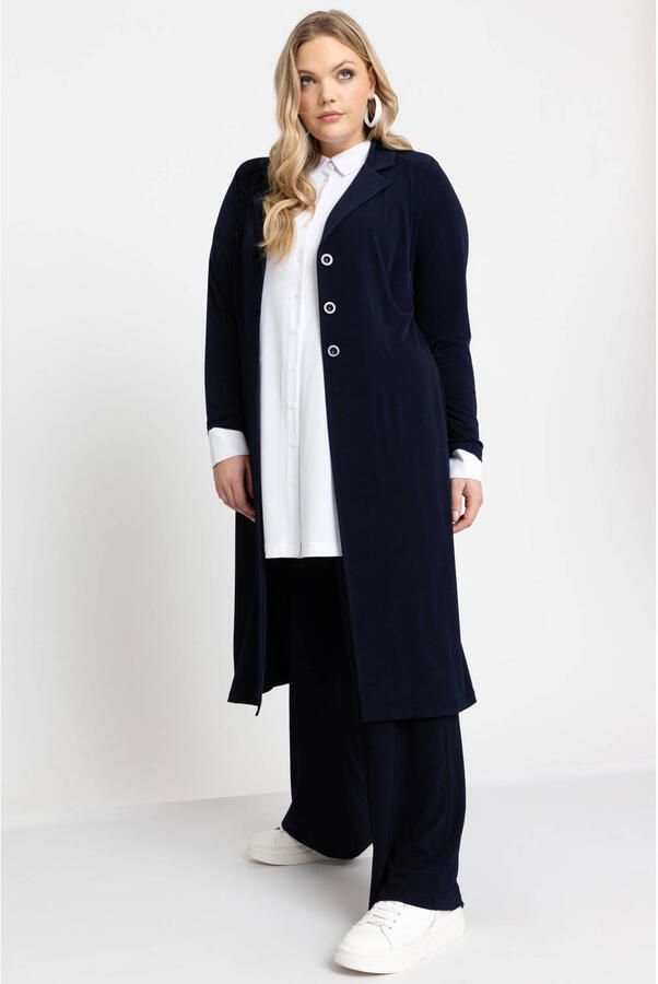 YOEK blazer van travelstof DOLCE donkerblauw - Foto 2