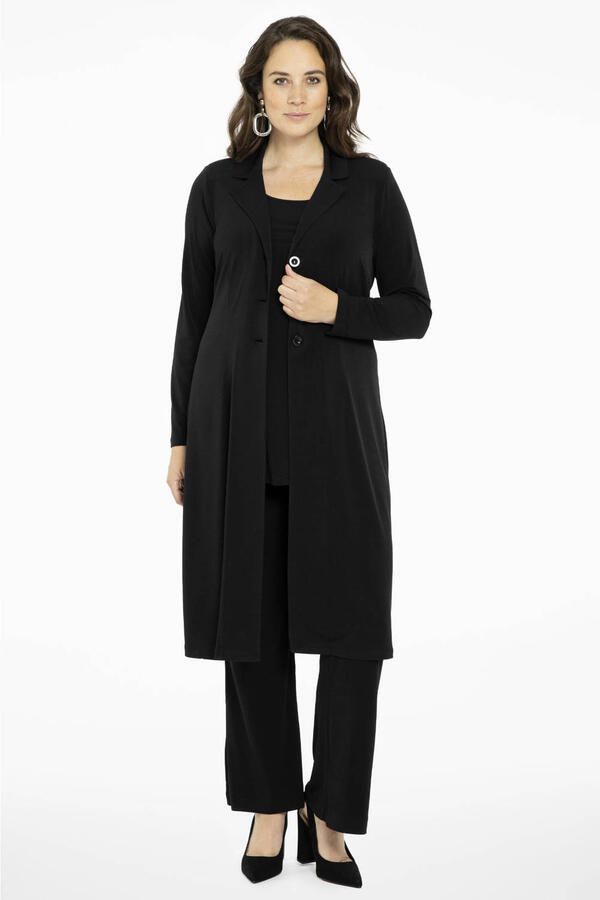 YOEK blazer van travelstof DOLCE zwart