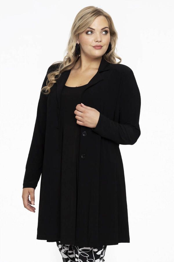YOEK blazer van travelstof DOLCE zwart - Foto 2