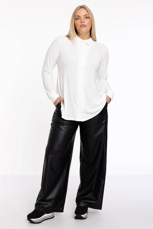 YOEK blouse DOLCE van travelstof ecru