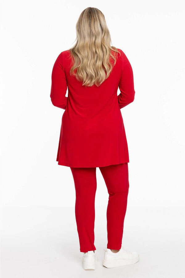 YOEK blouse DOLCE van travelstof rood - Foto 2