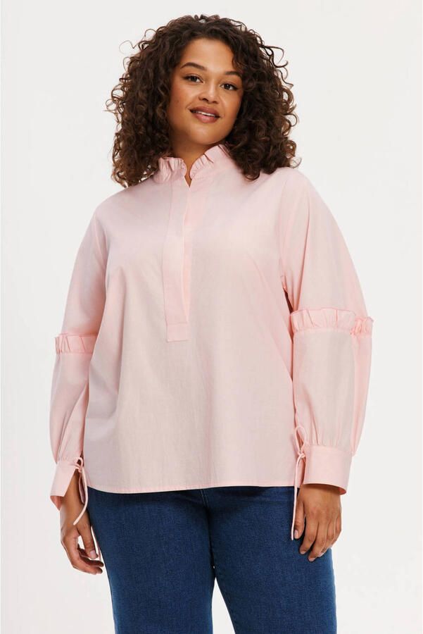 YOEK blouse lichtroze