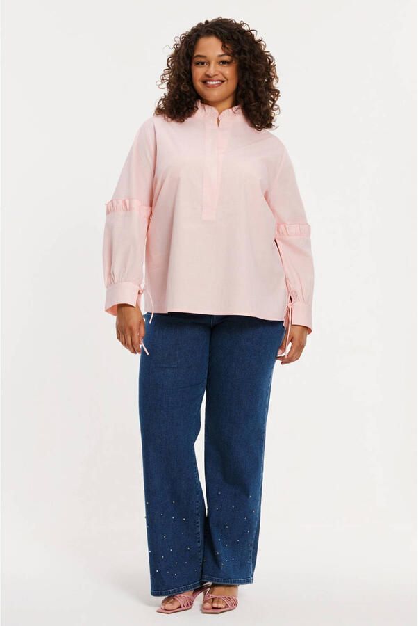 YOEK blouse lichtroze - Foto 3