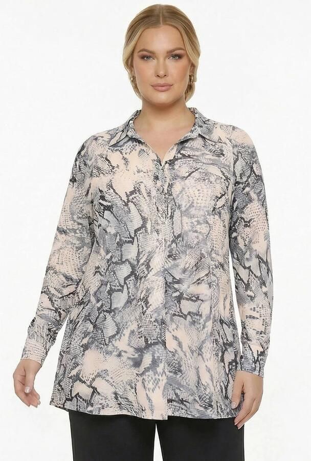 YOEK blouse Plus Size beige