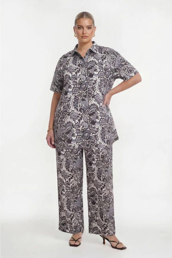 YOEK blouse Plus Size grijs - Foto 2