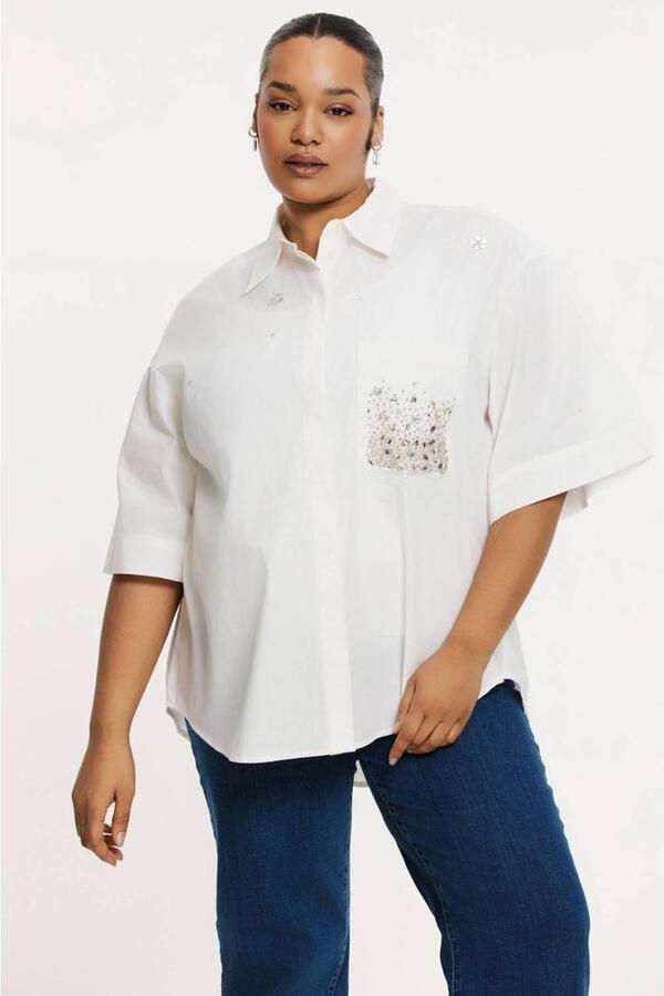 YOEK blouse wit