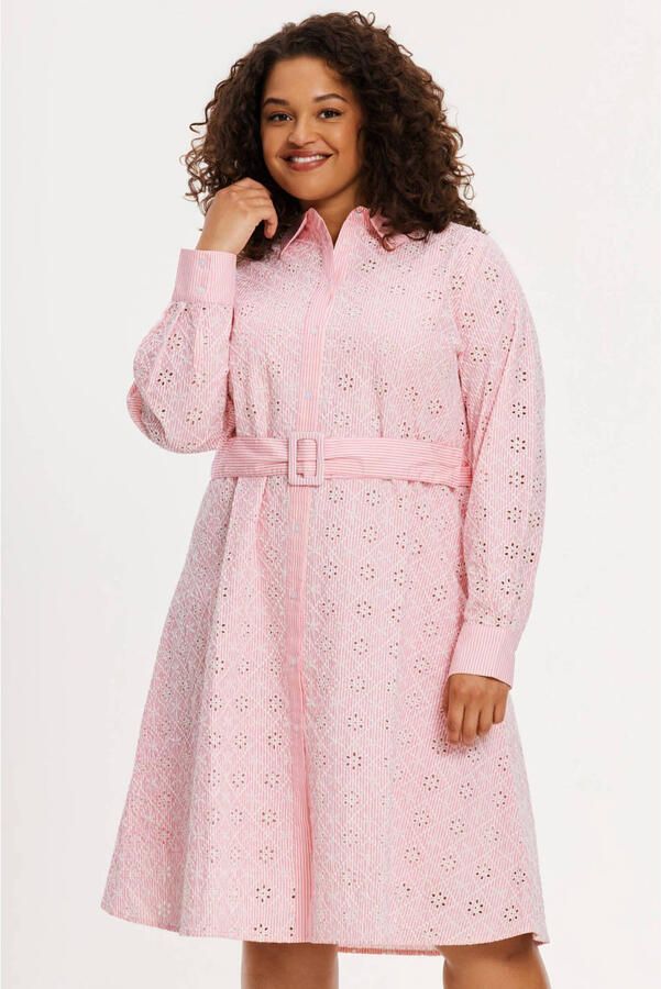 YOEK blousejurk broderie roze