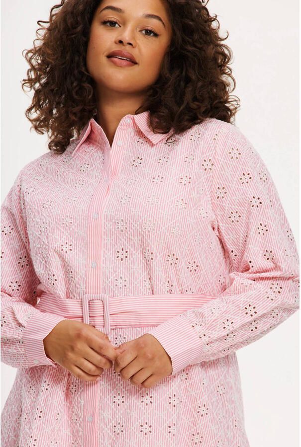 YOEK blousejurk broderie roze - Foto 2