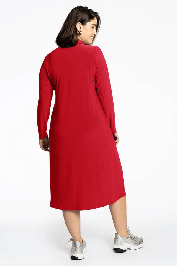 YOEK blousejurk van travelstof DOLCE rood - Foto 2