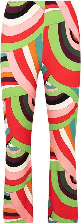 YOEK bootcut broek met all over print meerdere kleuren
