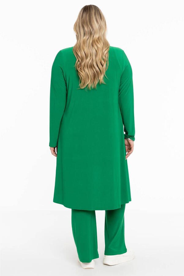 YOEK bootcut broek van travelstof DOLCE groen - Foto 2