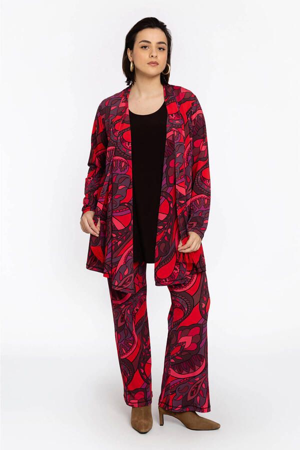 YOEK bootcut high waist broek rood