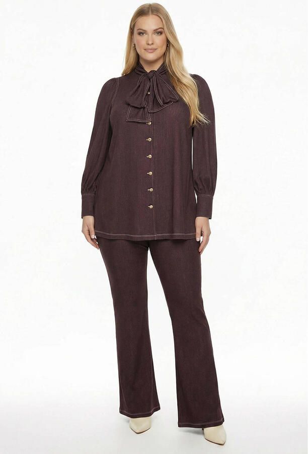 YOEK broek Plus Size bruin - Foto 2