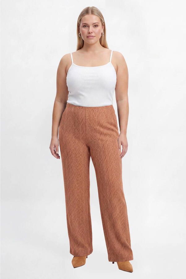 YOEK broek Plus Size donkerbruin - Foto 2