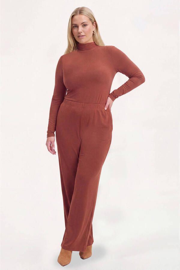 YOEK broek Plus Size donkerbruin - Foto 2