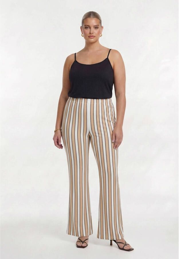 YOEK broek Plus Size lichtbruin - Foto 2