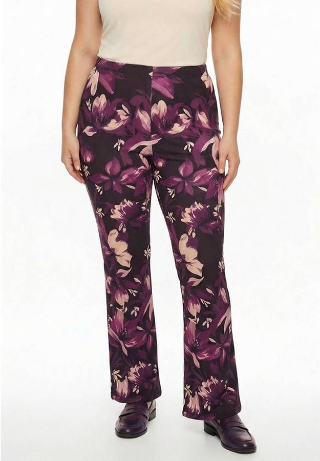 YOEK broek Plus Size paars