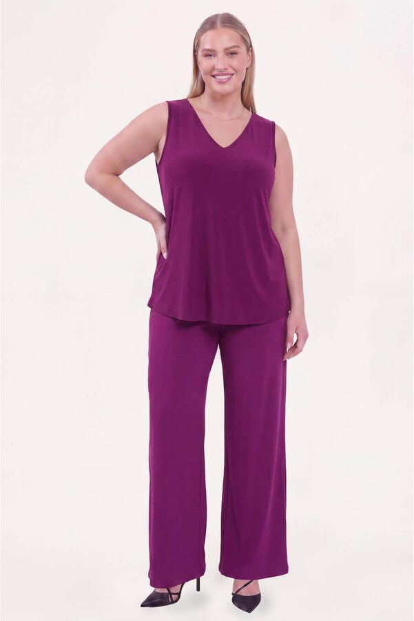 YOEK broek Plus Size paars - Foto 3