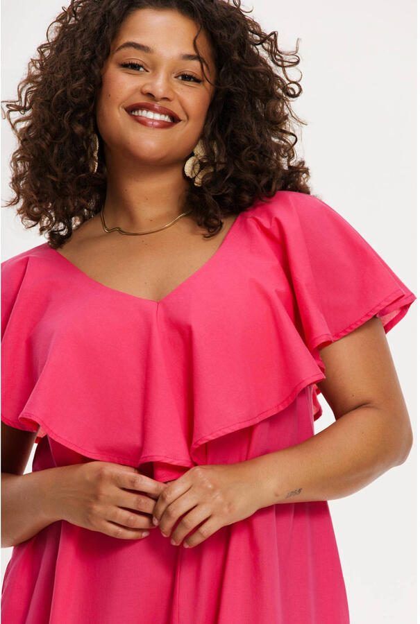 YOEK cocktailjurk roze