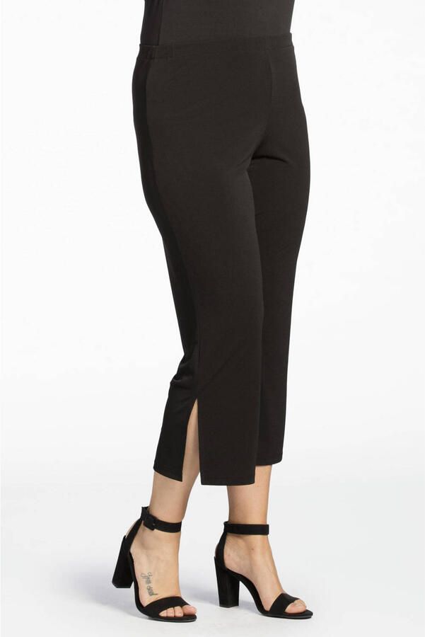 YOEK cropped flared broek zwart - Foto 2