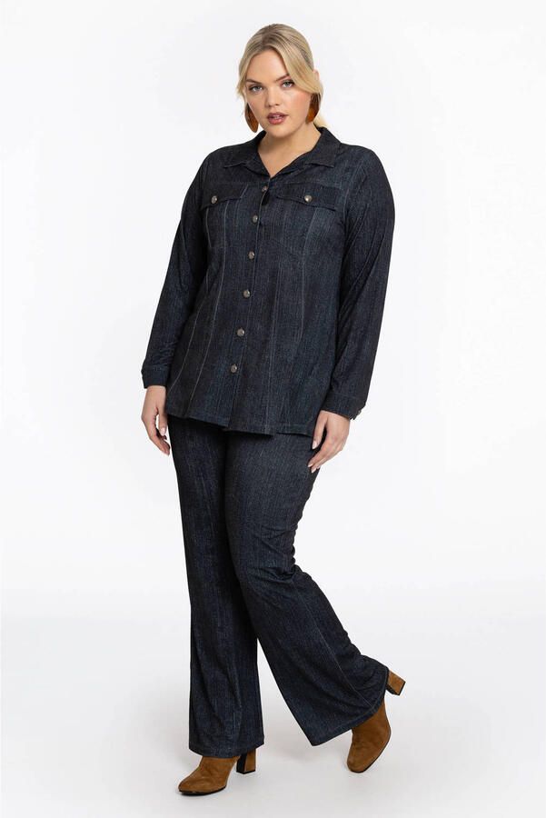 YOEK denim blouse zwart - Foto 2
