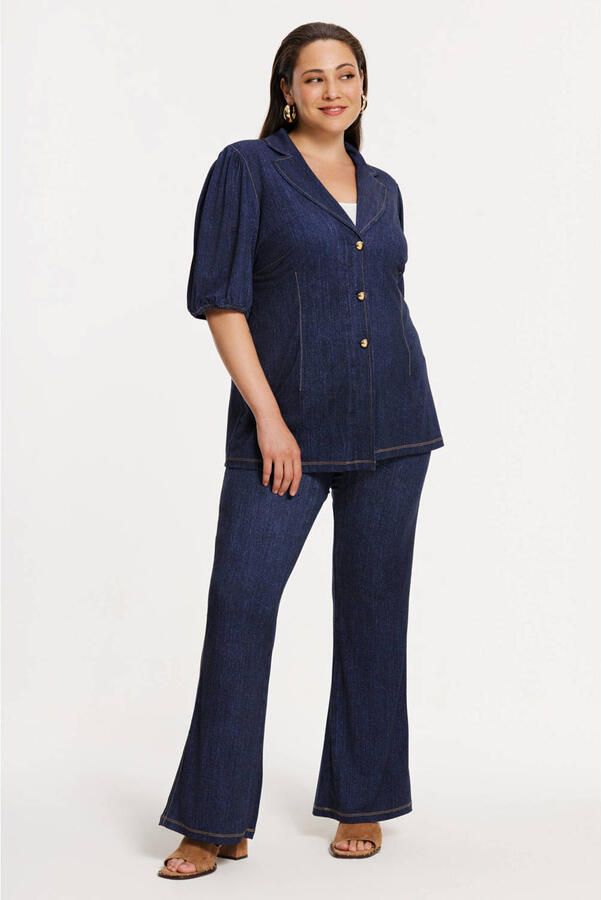 YOEK denim regular blazer dark blue denim - Foto 3
