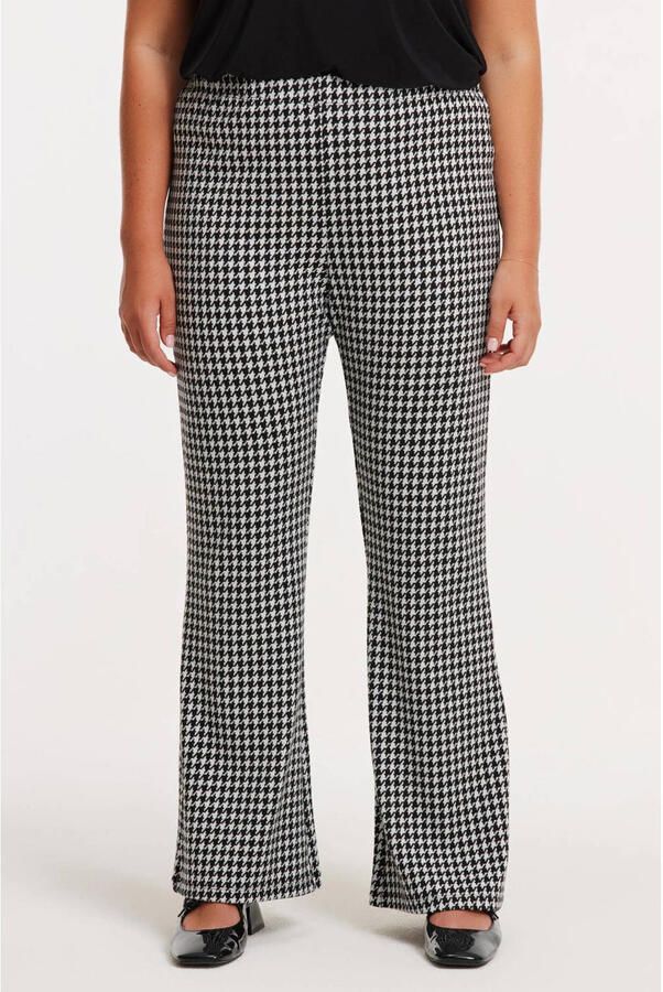 YOEK denim straight high waist broek zwart