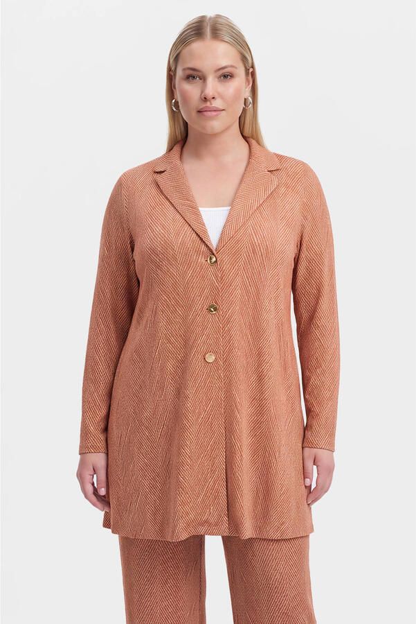 YOEK dolce blazer Plus Size bruin
