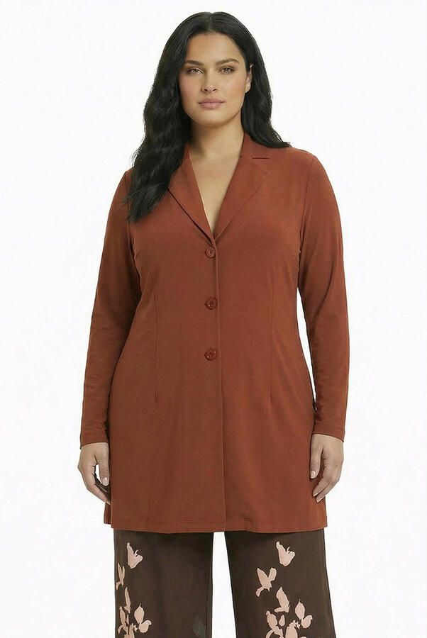 YOEK dolce blazer Plus Size bruin