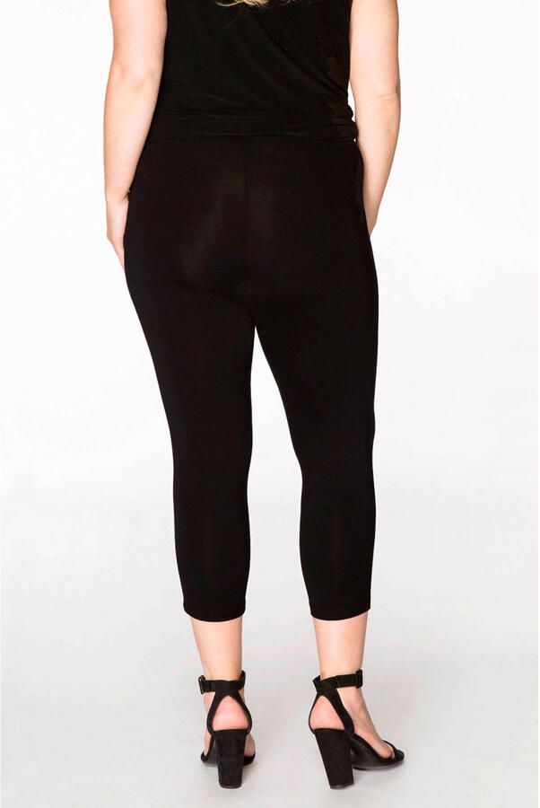 YOEK driekwart jersey legging zwart